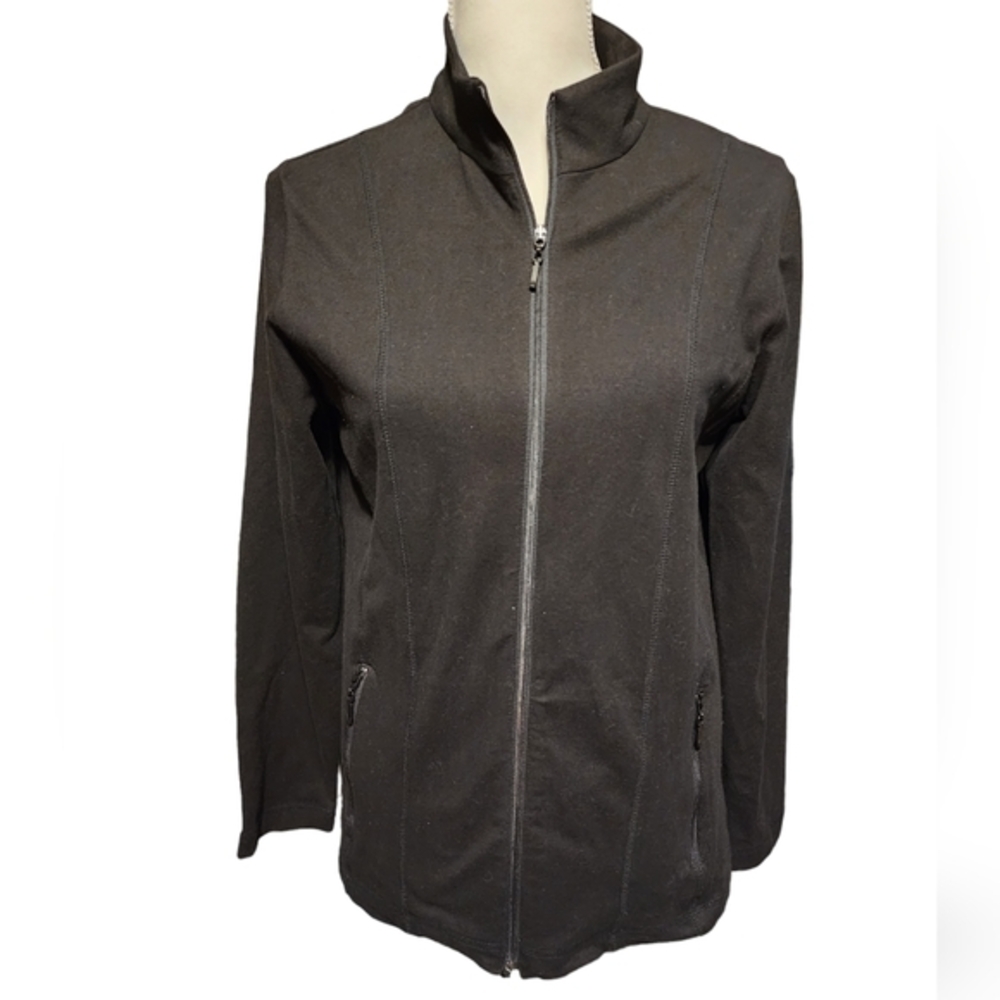 𝅺Chicos weekends black full zip‎ jacket